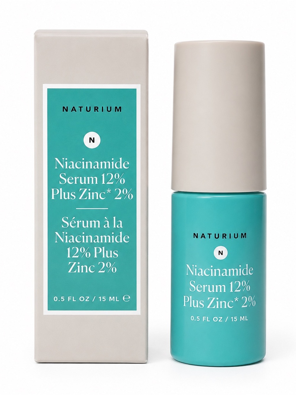Naturium Niacinamide Serum 12% Plus Zinc 2% - 15ml 0.5oz Travel Mini NWT